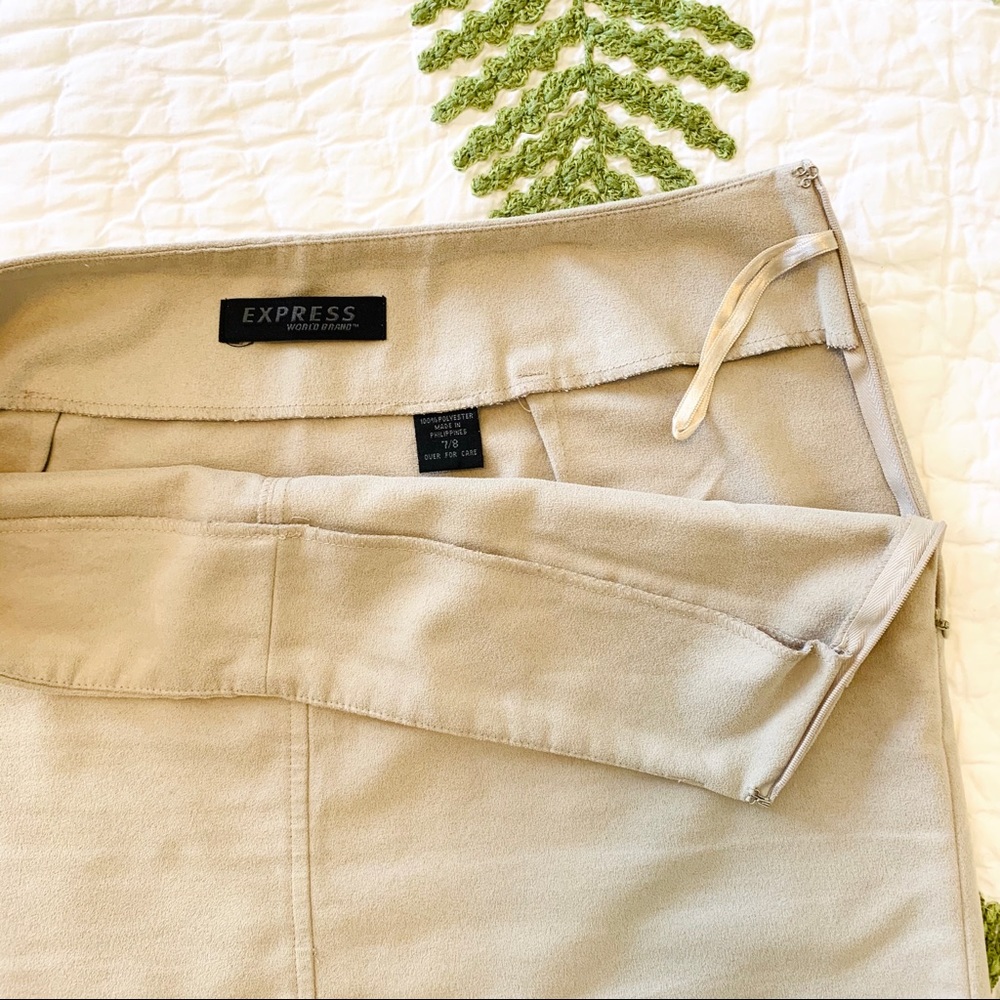 ⭐️2/$20 VTG Express Faux Suede Mini Skirt - Picture 3 of 6